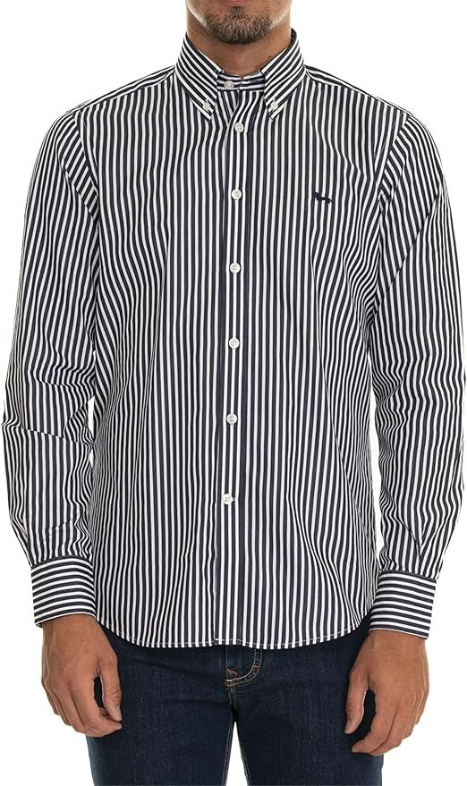 Camisa Rayas Azul H&B.