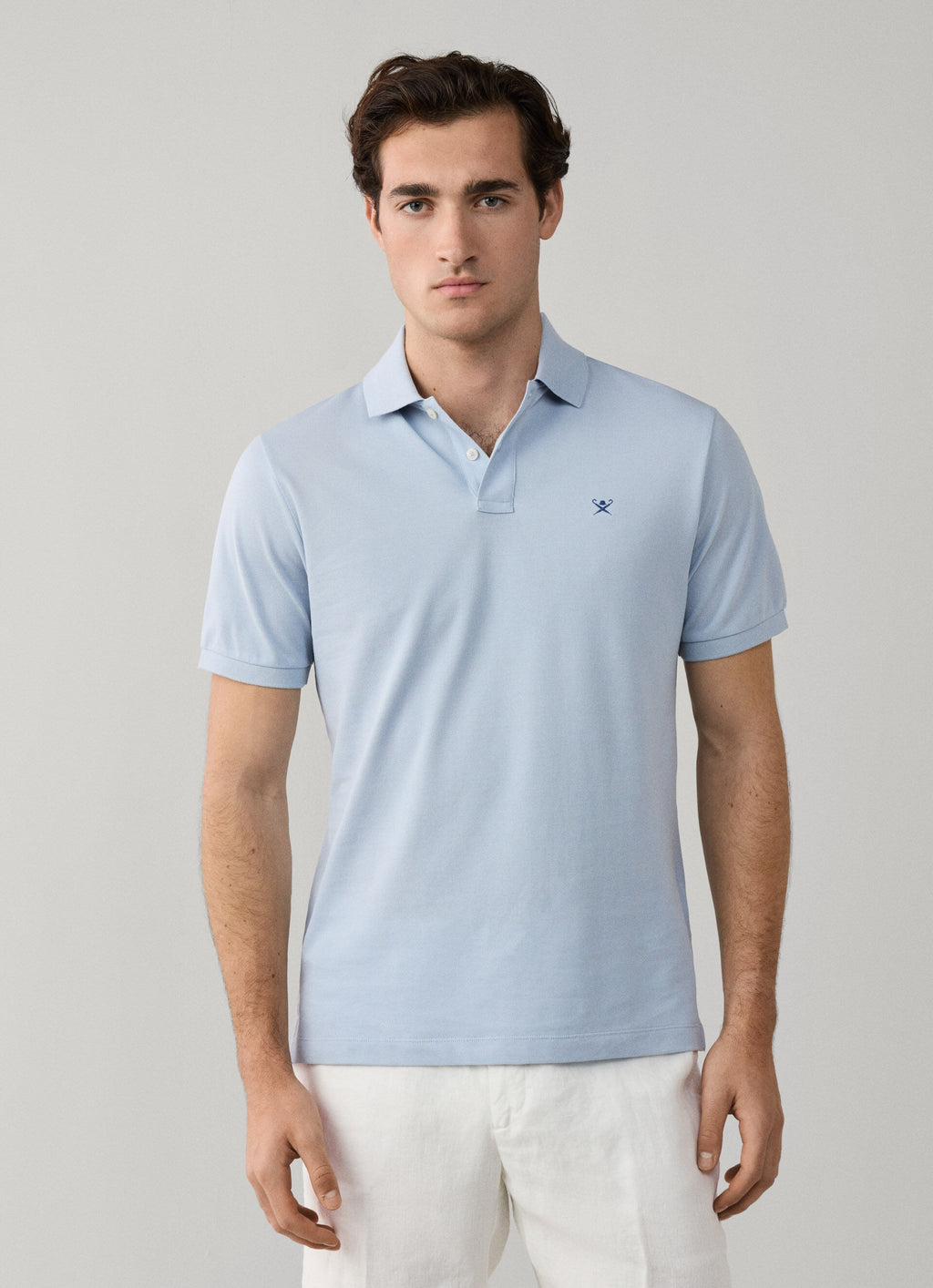 Camiseta Polo Celeste Hombre H.L.