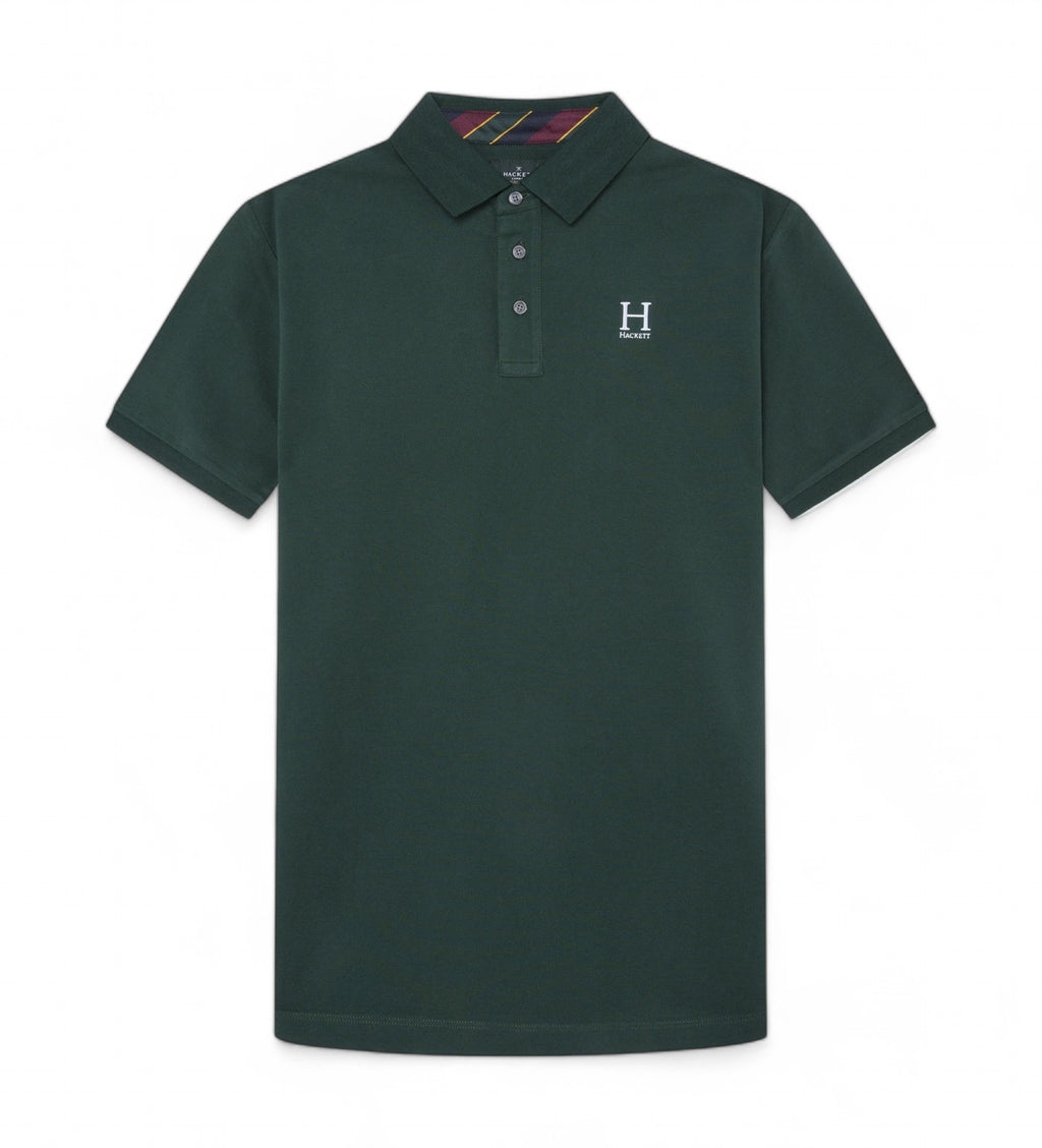 Camiseta Polo Verde Pino Heritage Logo H.L.