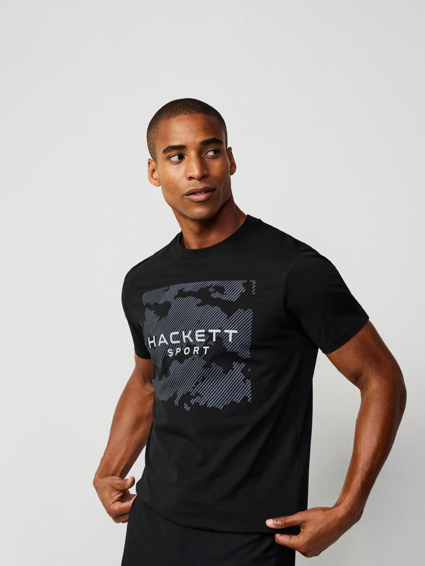 Camiseta T-Shirt Negro Logo H.L.