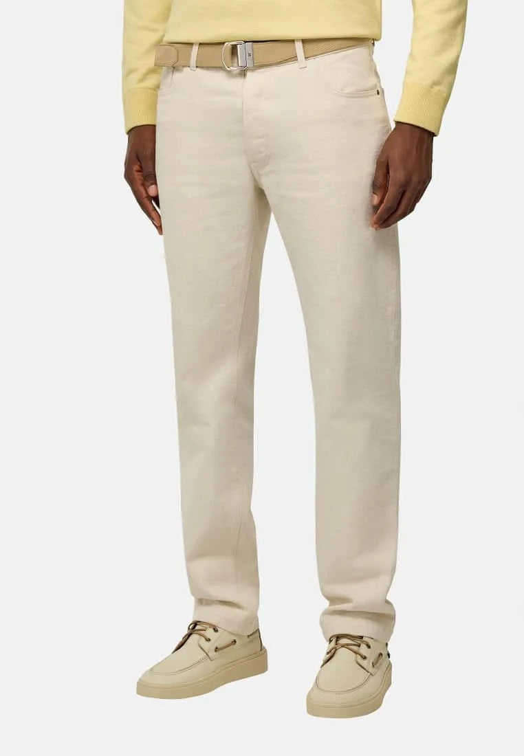 Jean Mezclilla Crema B.