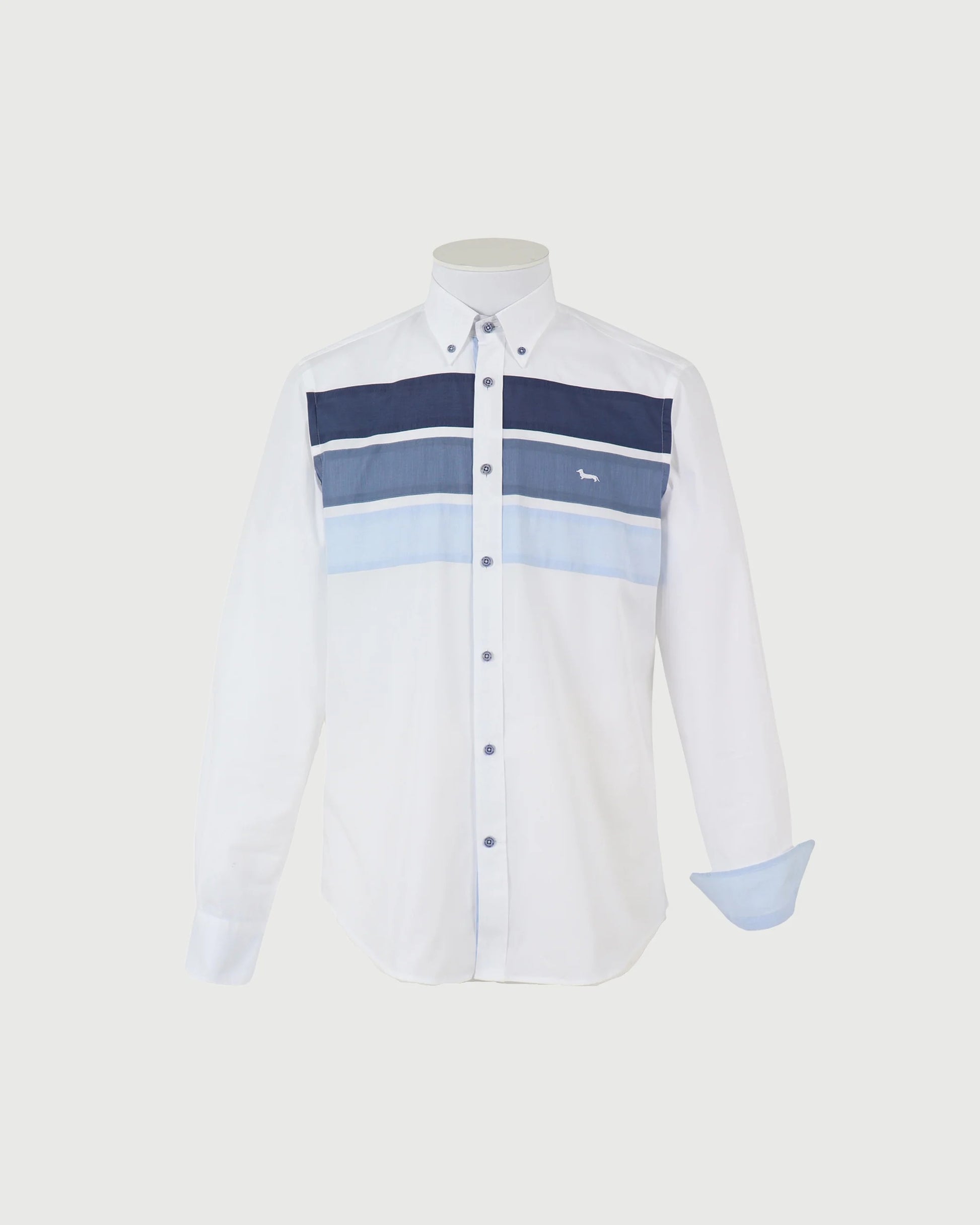 Camisa Blanca Panel Hombre H&B.