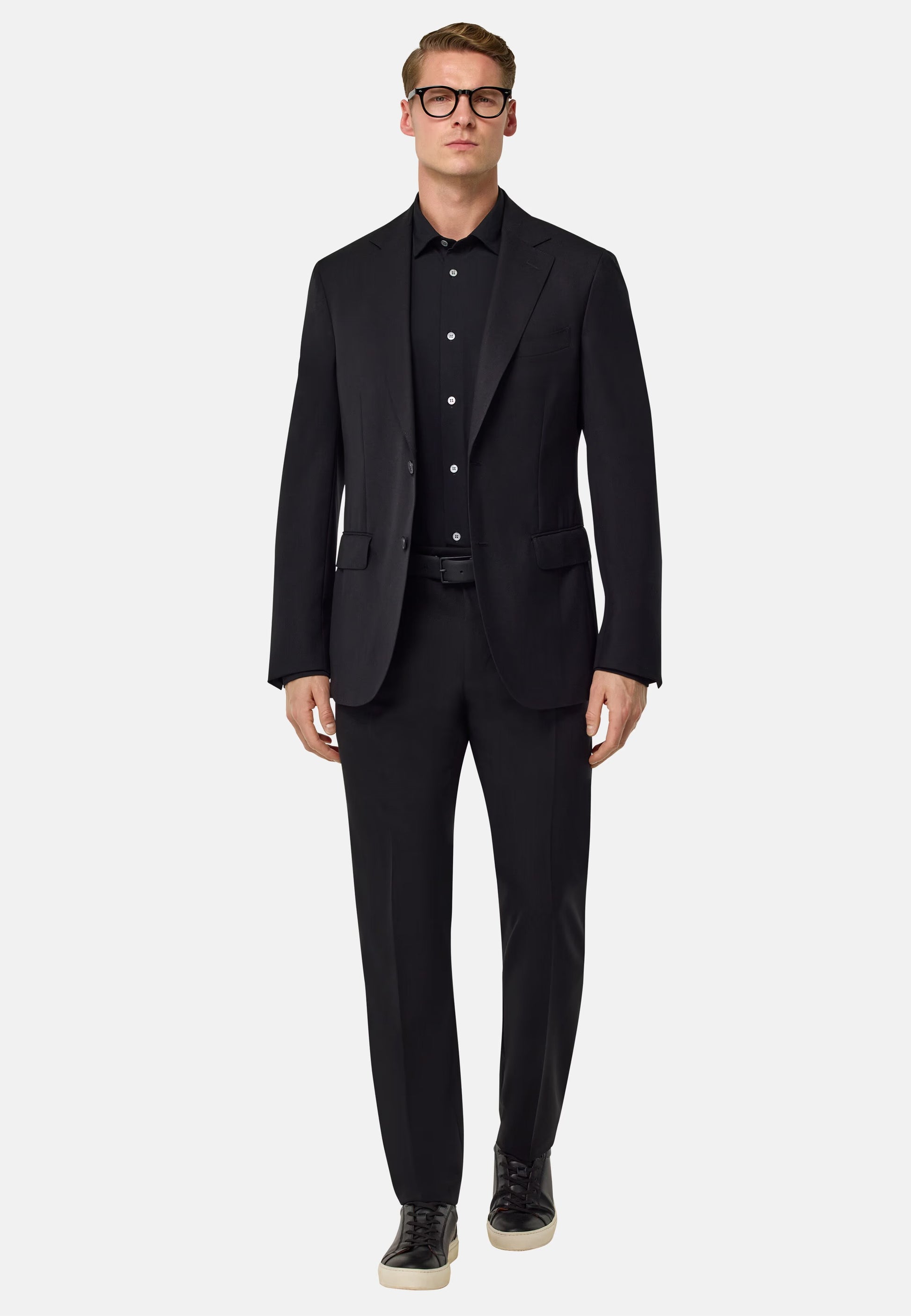 Traje Negro Lana Hombre Boggi M.
