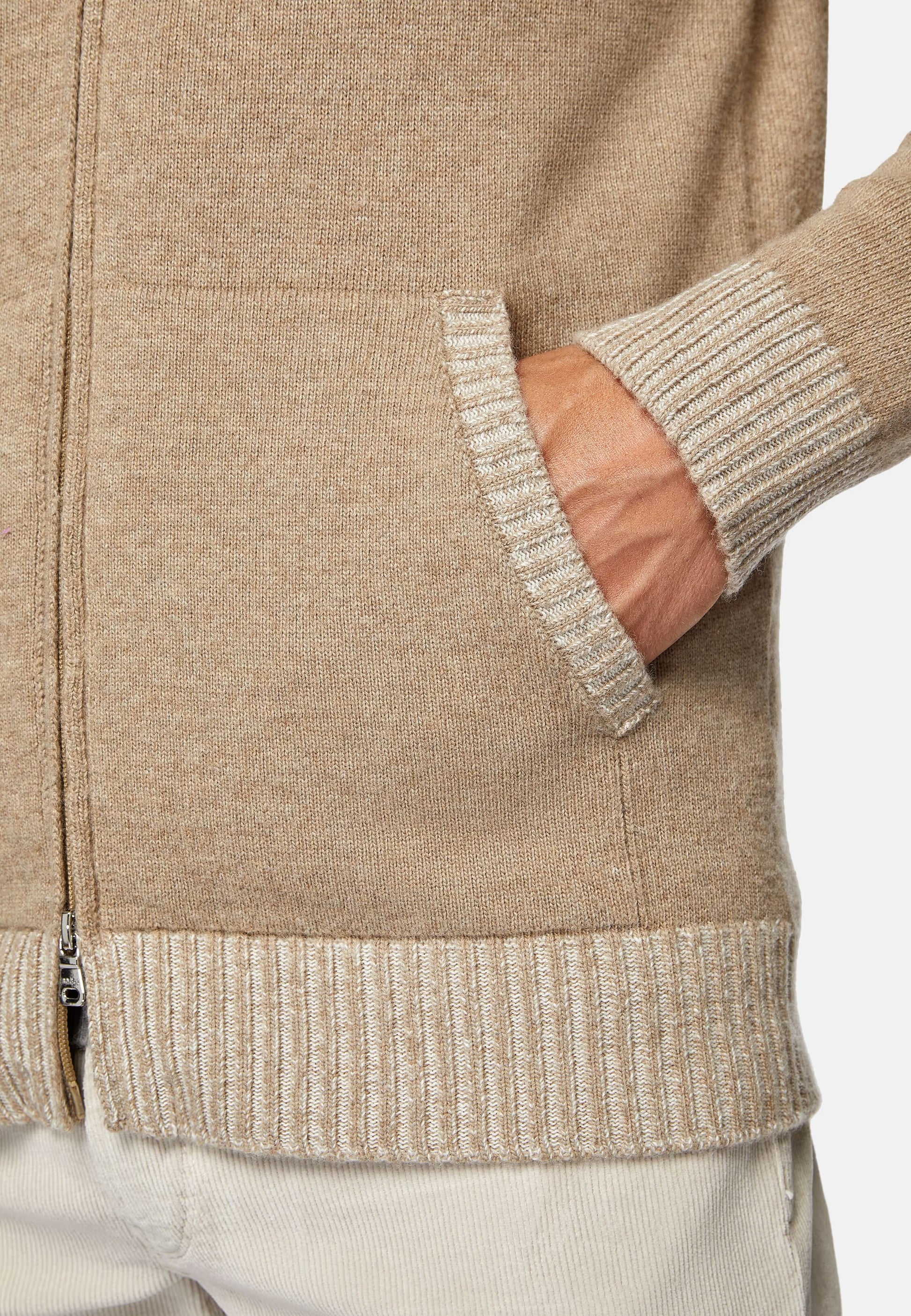 Chaqueta de Punto Beige B.