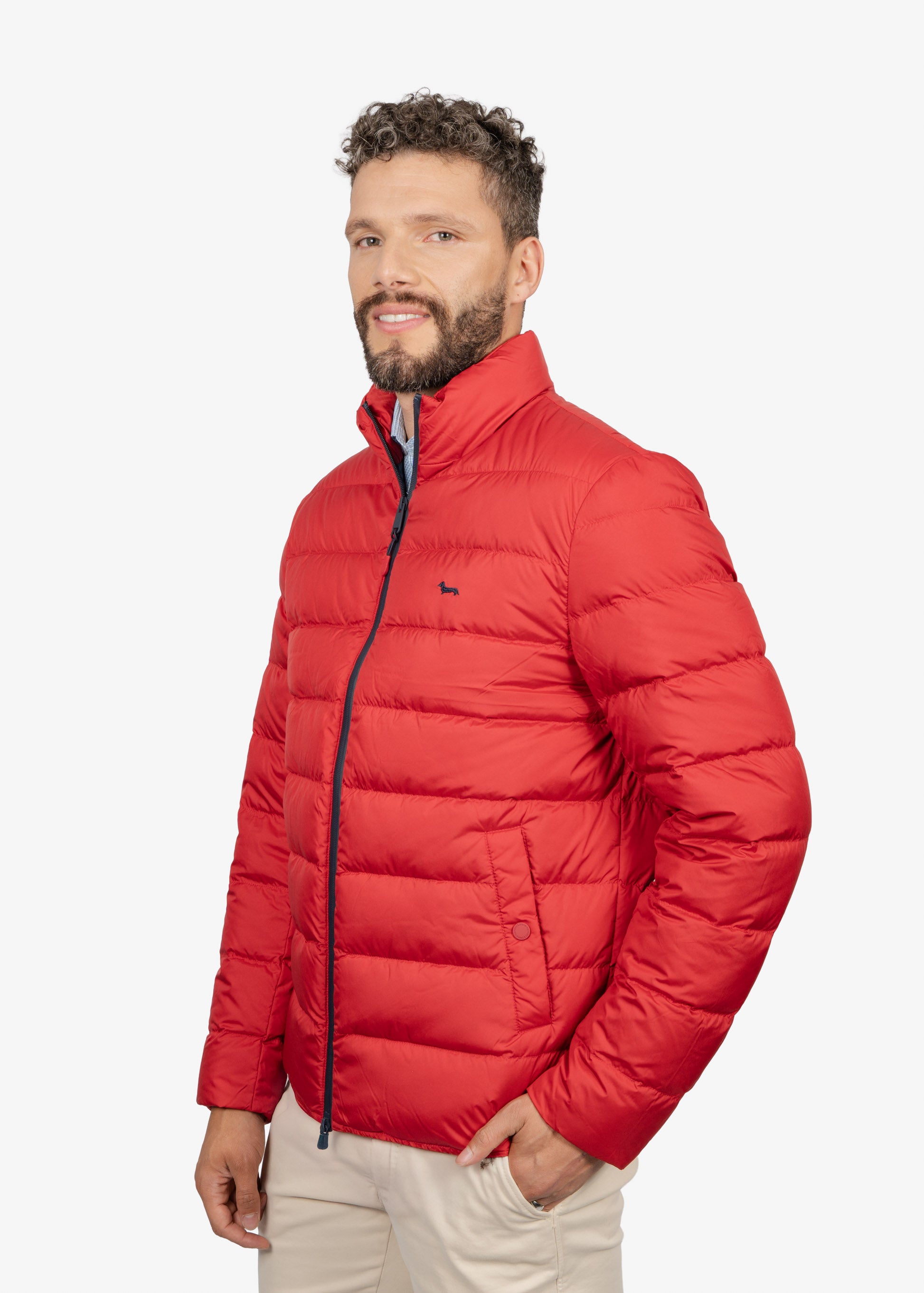 Chaqueta Roja Acolchado de Plumón H&B