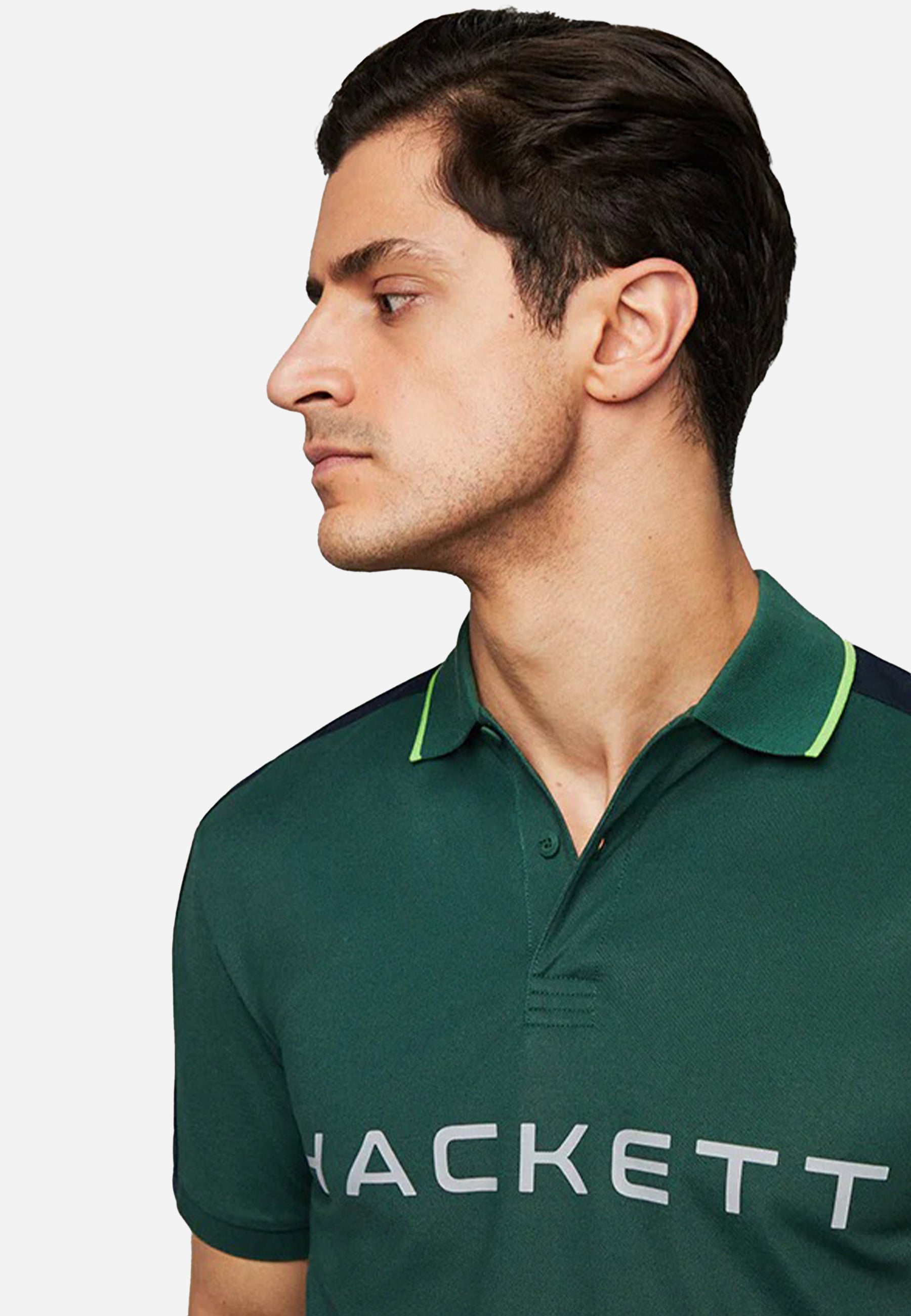Camiseta Polo Verde logo H.L.