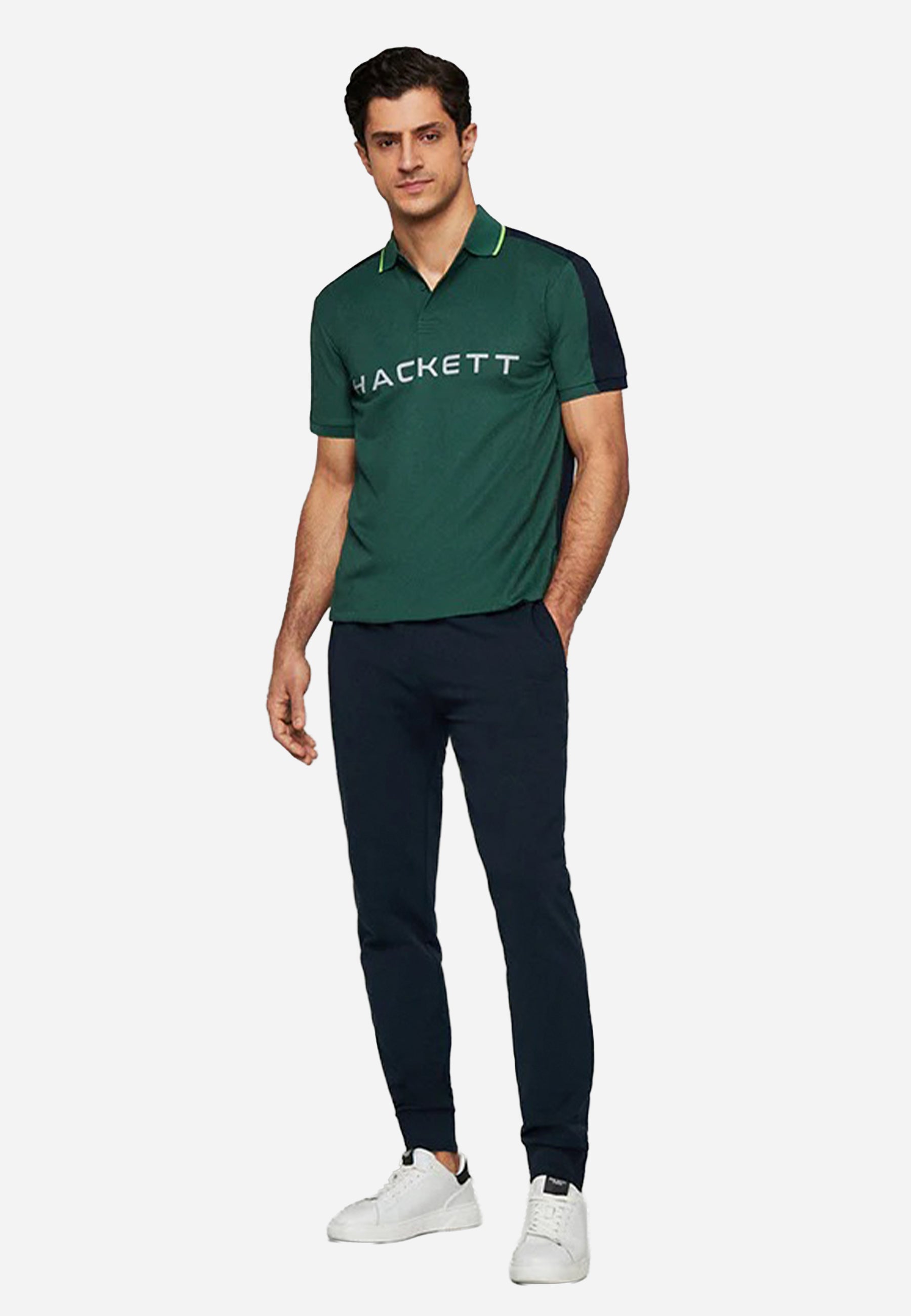 Camiseta Polo Verde logo H.L.