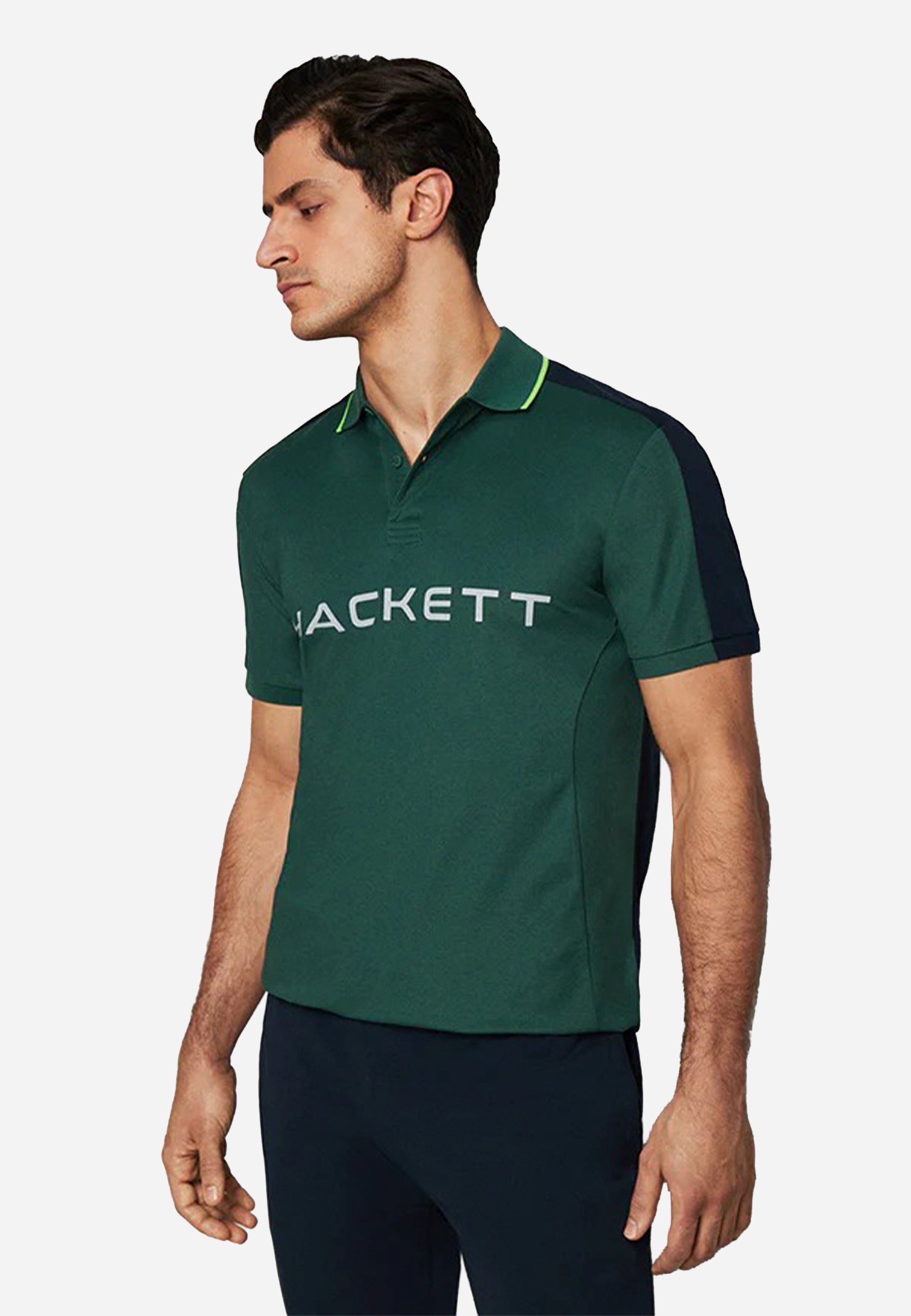 Camiseta Polo Verde logo H.L.