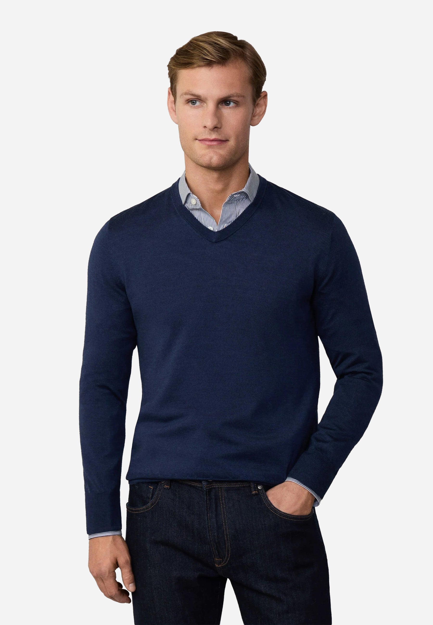 Sweater Lana Azul Marino H.L.