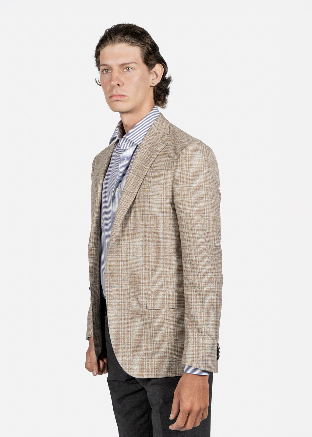 SACO CORNELIANI CAFE CUAD SEDA + LANA (936Y69-9316215-031)
