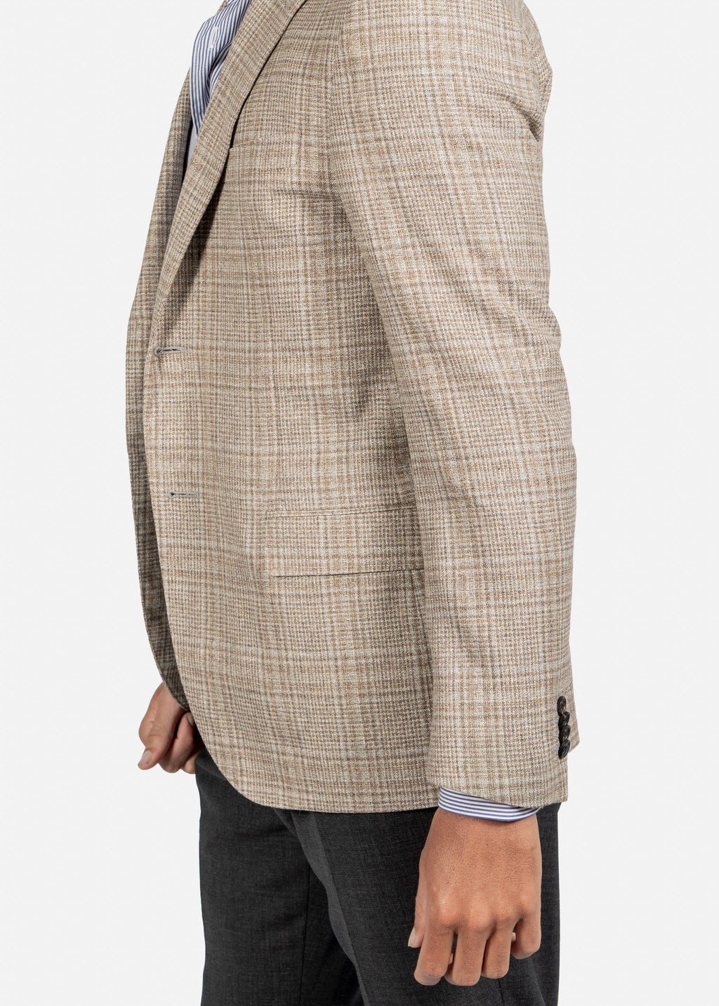 SACO CORNELIANI CAFE CUAD SEDA + LANA (936Y69-9316215-031)