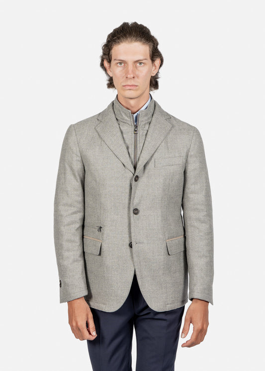 SACO CORNELIANI GRIS LANA + CAHMERE (946S47-9418267-019)