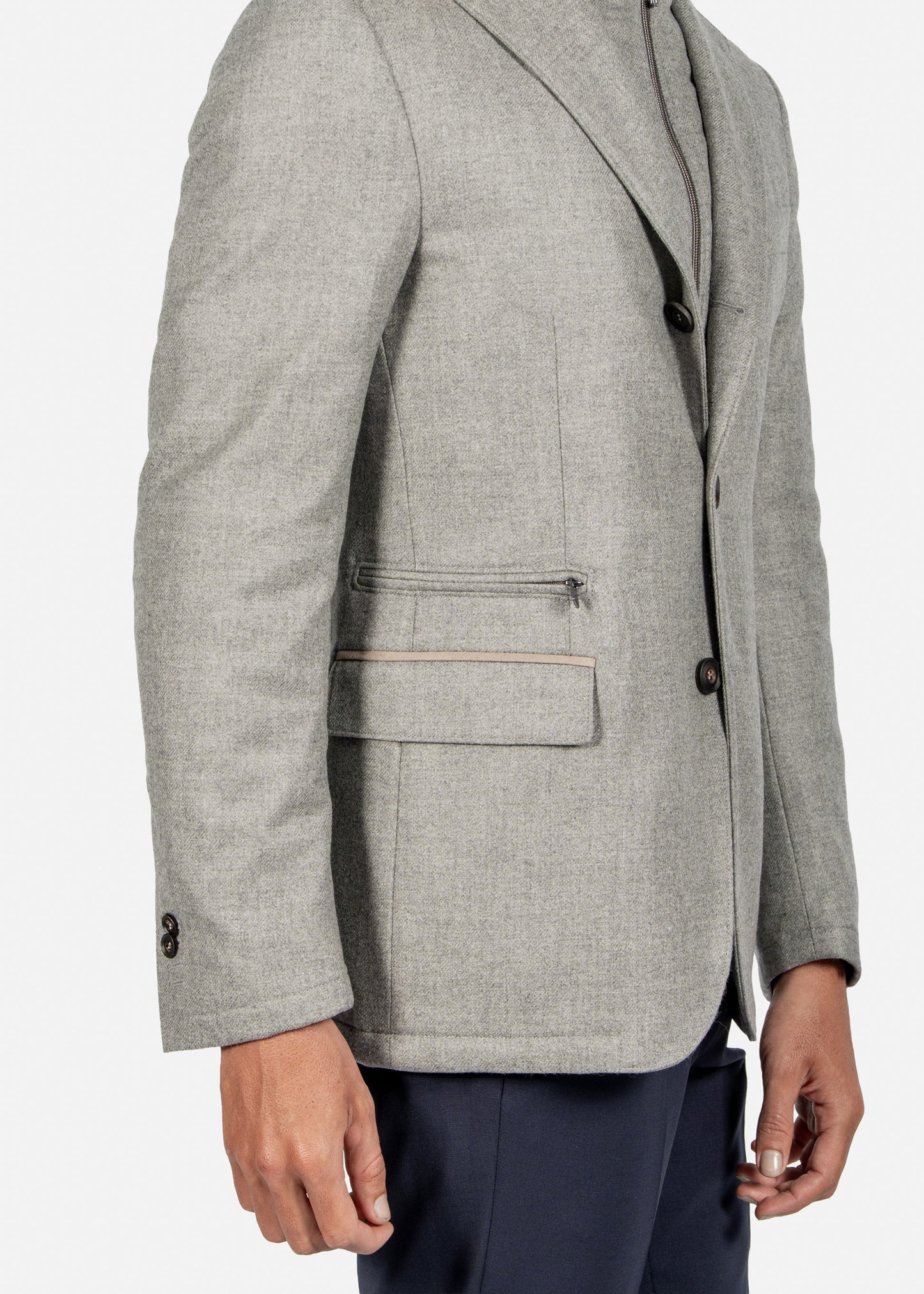SACO CORNELIANI GRIS LANA + CAHMERE (946S47-9418267-019)
