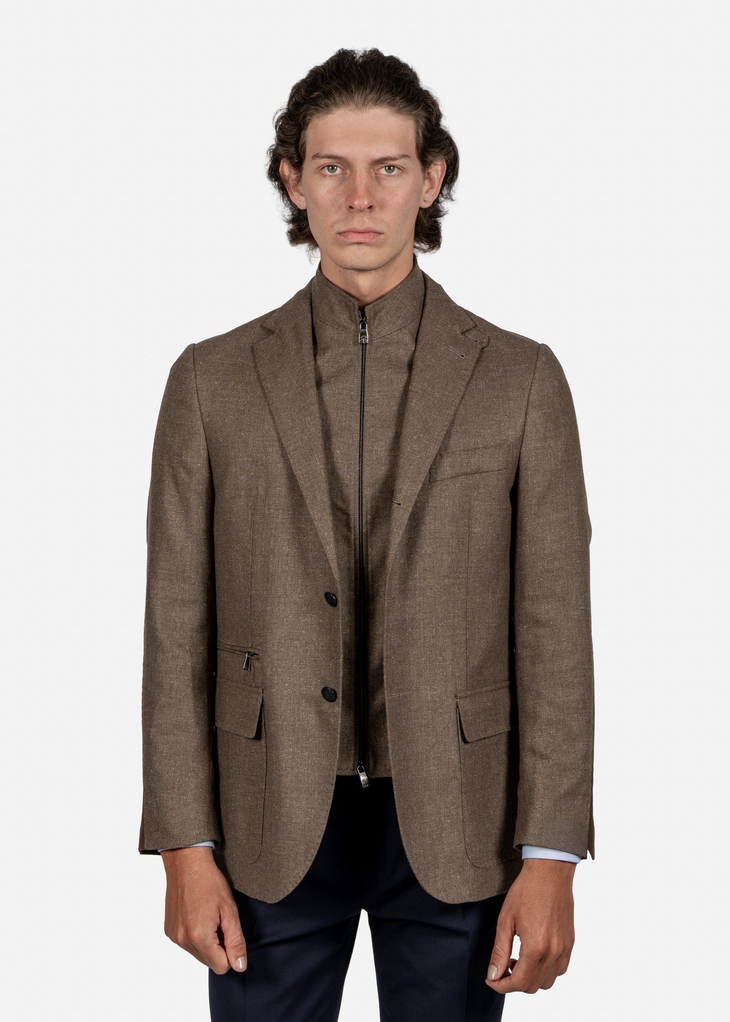 SACO CORNELIANI CAFE SEDA + LANA (93X595-9318264-033)