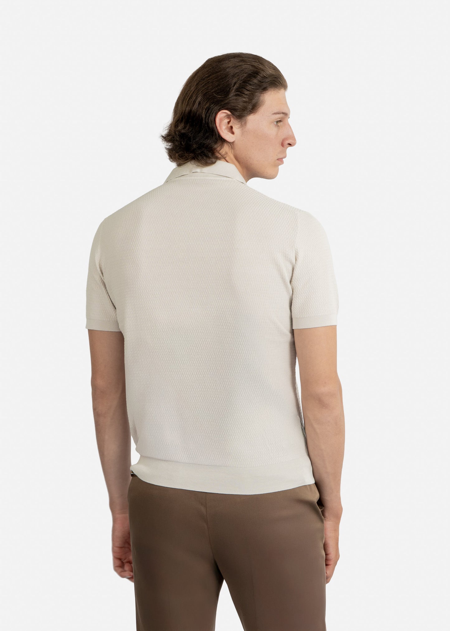 CAMISETA POLO CORNELIANI BEIGE ALGODON (93G515-9325021-073)