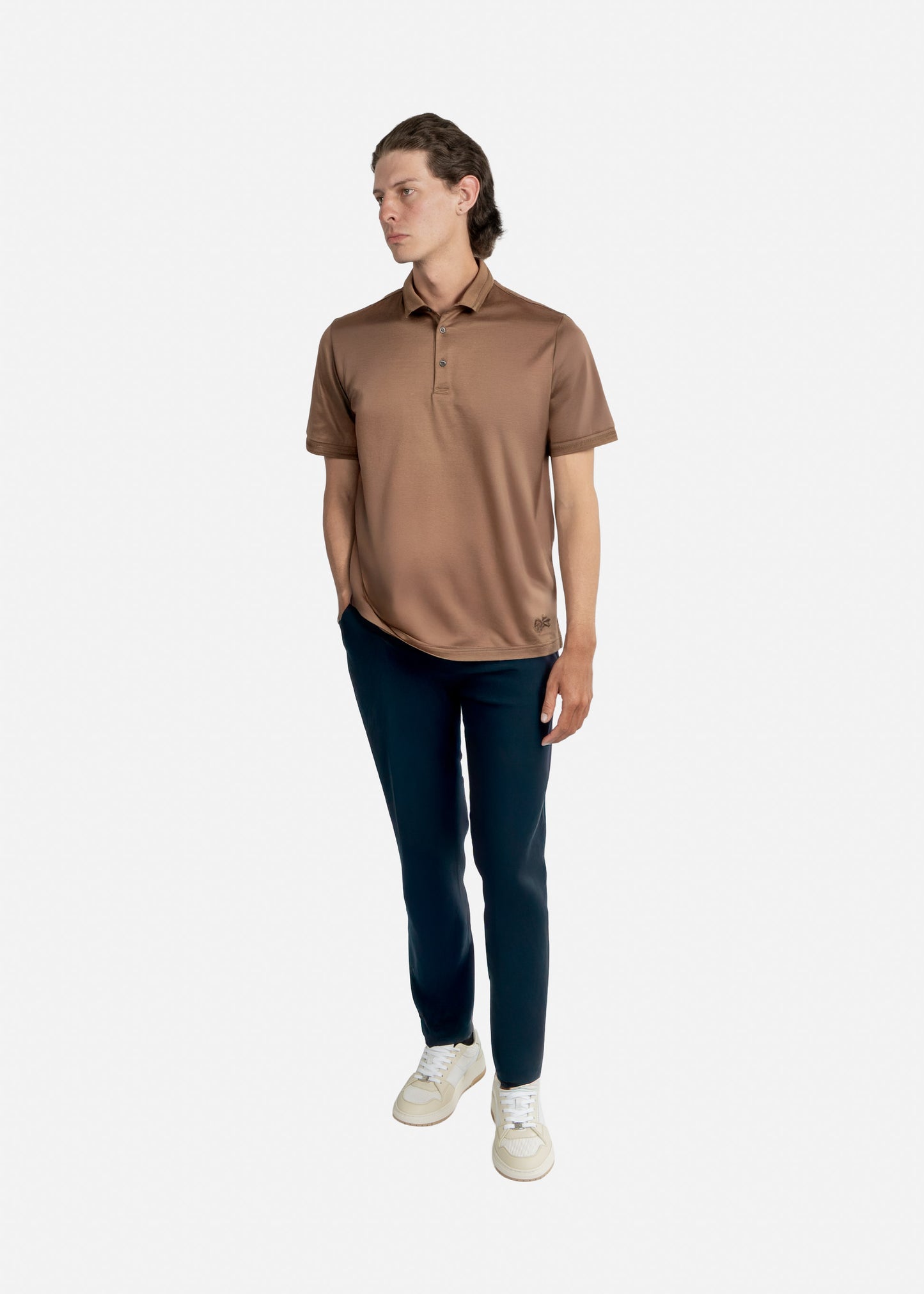 CAMISETA POLO CORNELIANI CAFE ALGODON (93G501-9325000-034)