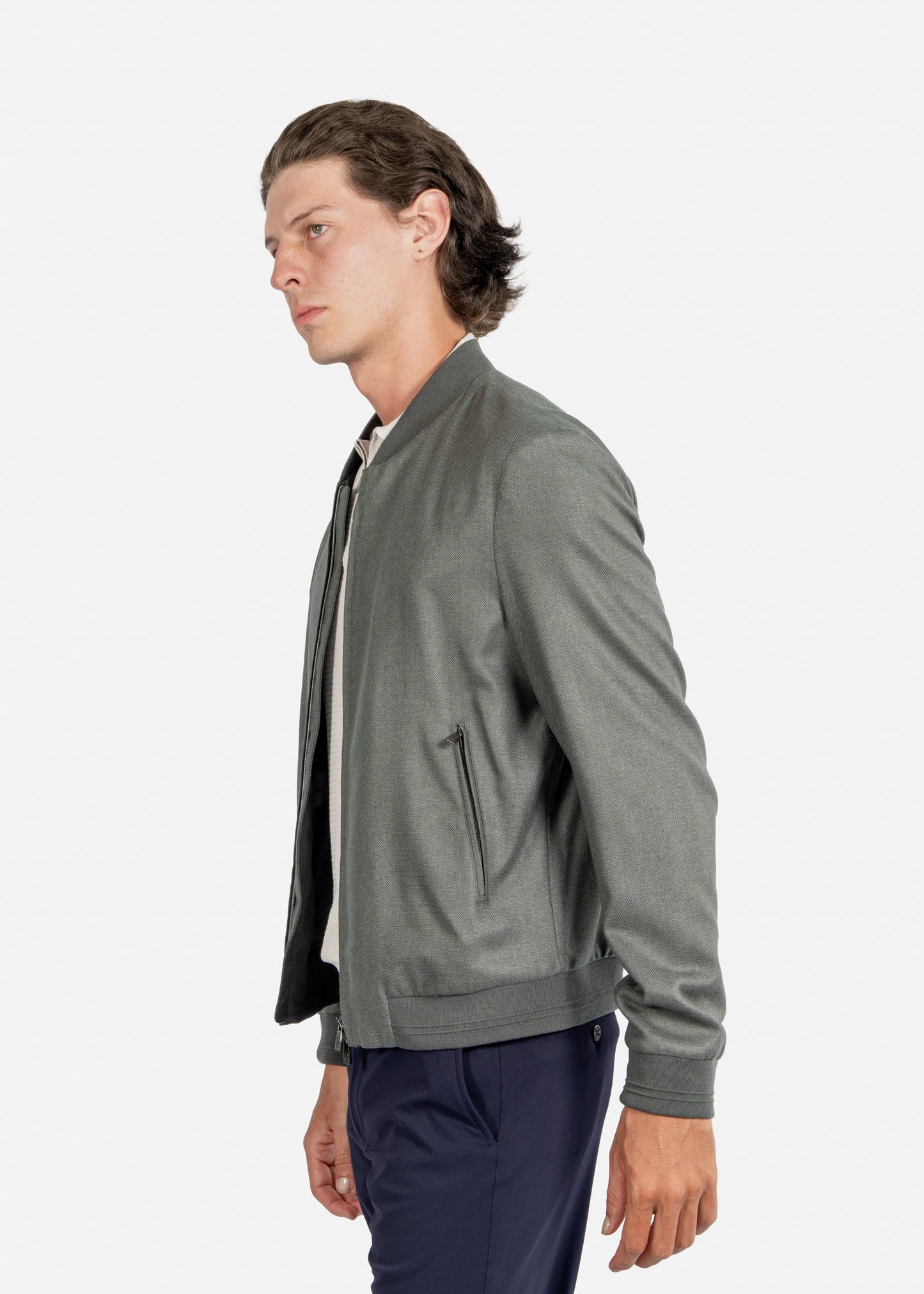 CHAQUETA CORNELIANI GRIS SEDA + LANA (93L588-9318264-053)