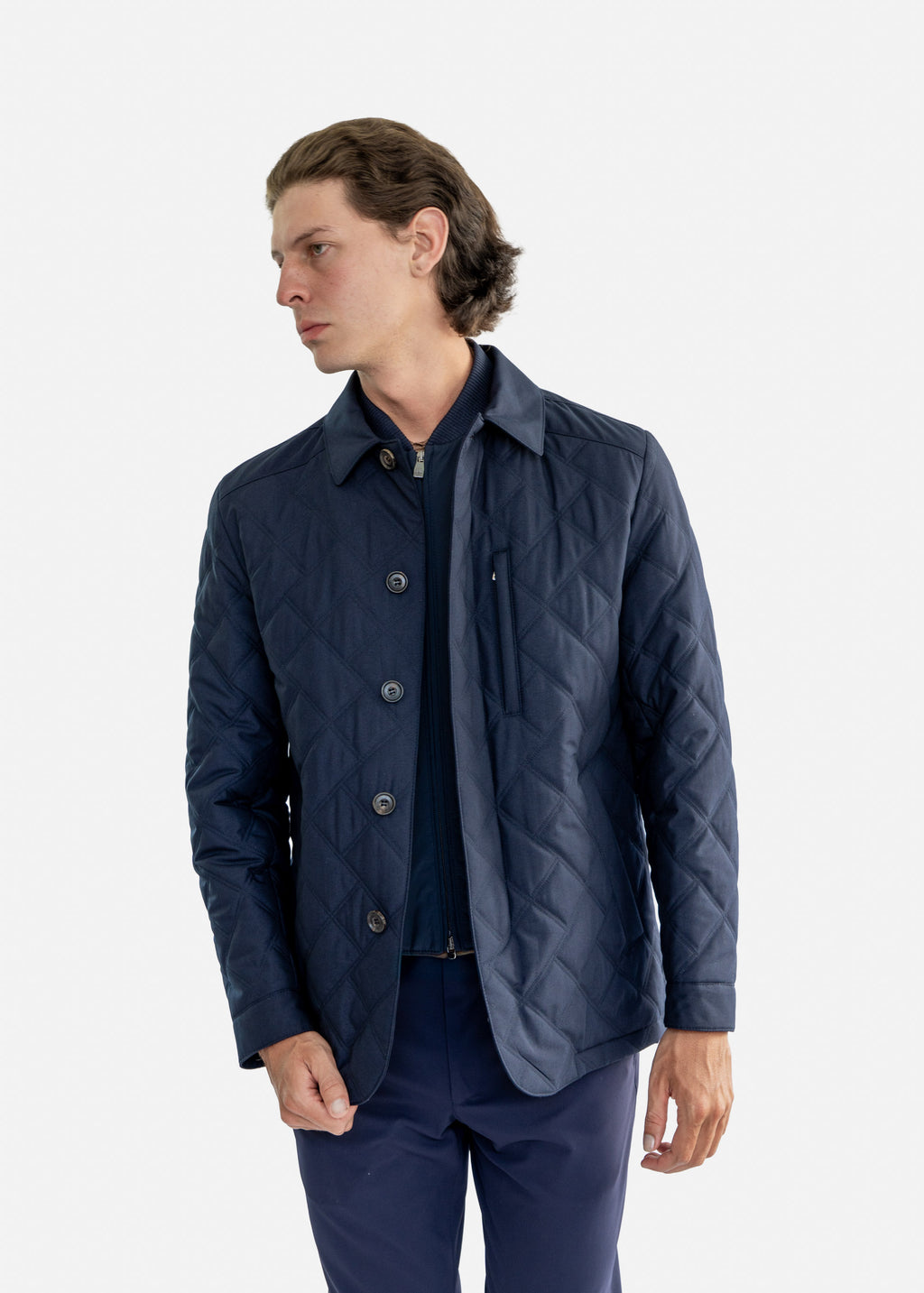 Chaqueta Botones Azul Marino C.
