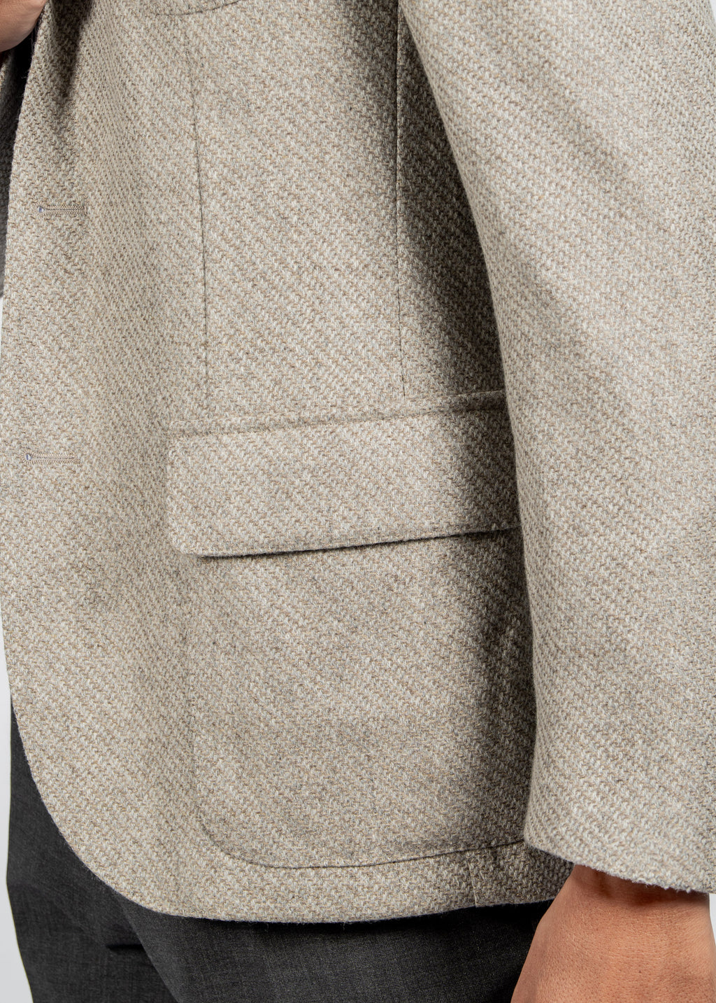SACO CORNELIANI CAFE CUAD SEDA + LANA (936Y69-9316215-031)