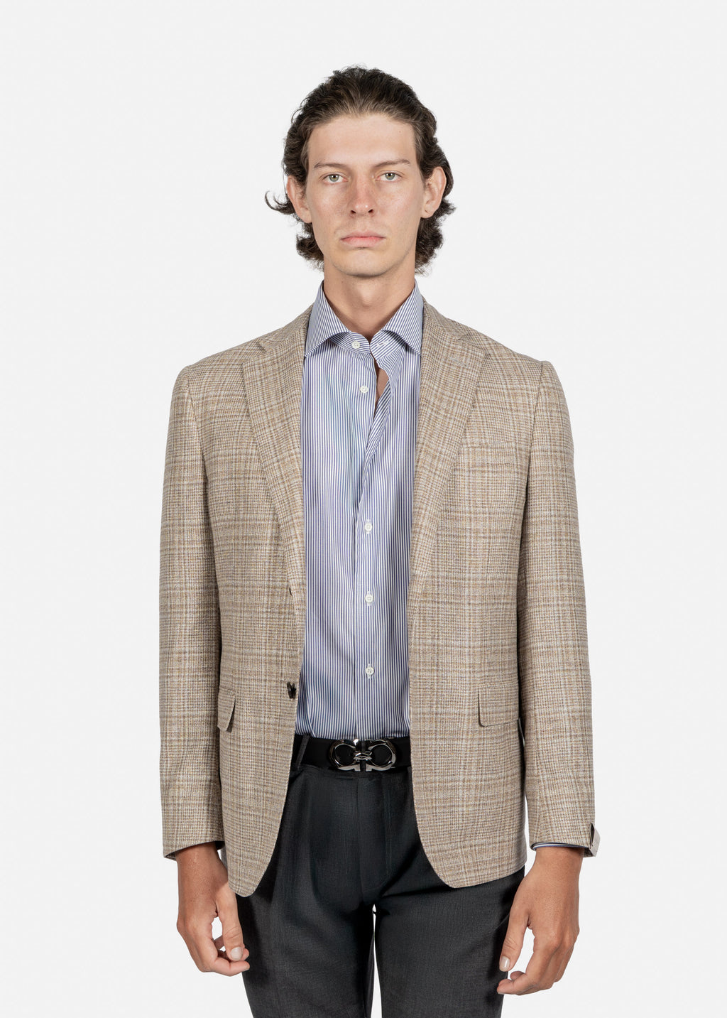 SACO CORNELIANI CAFE CUAD SEDA + LANA (936Y69-9316215-031)