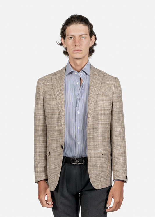 SACO CORNELIANI CAFE CUAD SEDA + LANA (936Y69-9316215-031)