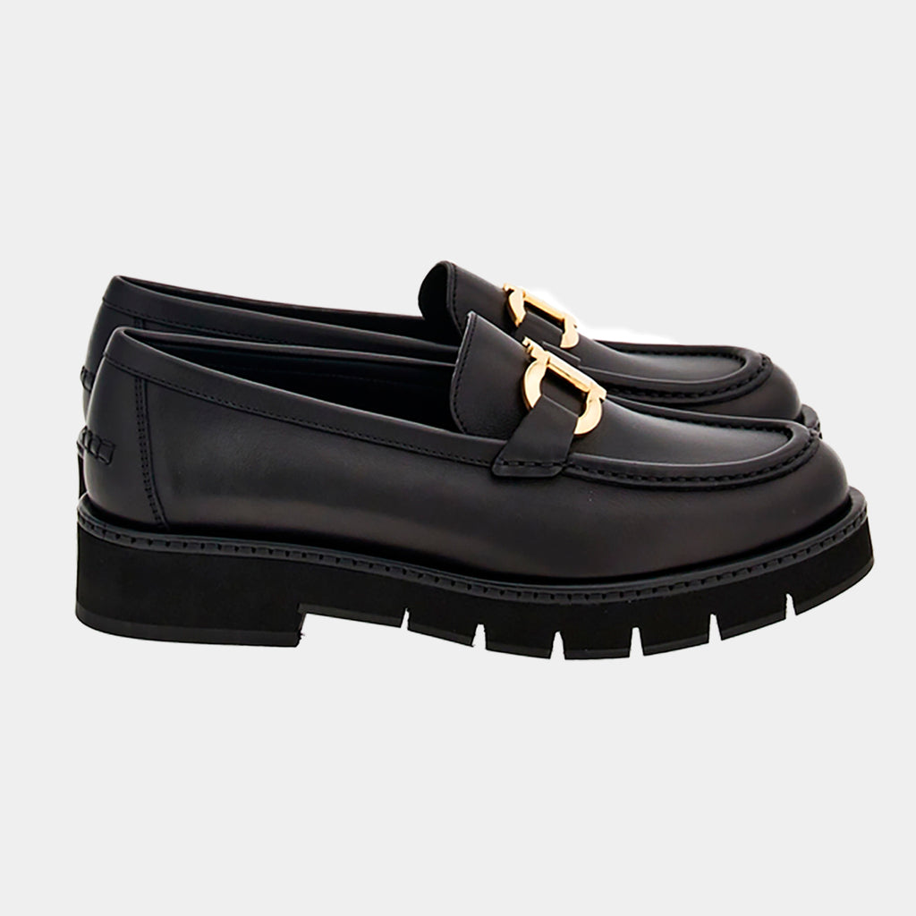 ZAPATO FERRAGAMO DAMA NEGRO CUERO (769287-MARYAN LUG)