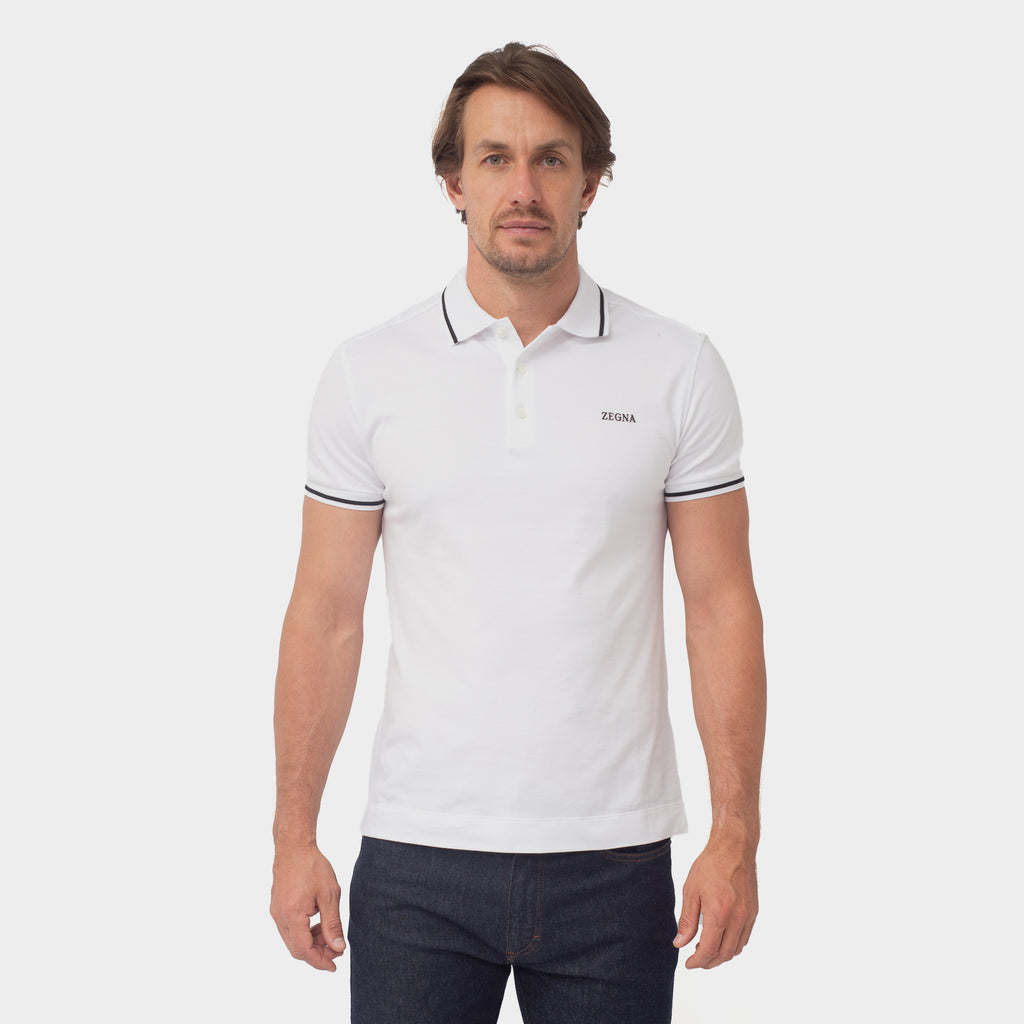 CAMISETA POLO E. ZEGNA BLANCO (UA358-A746-N00)