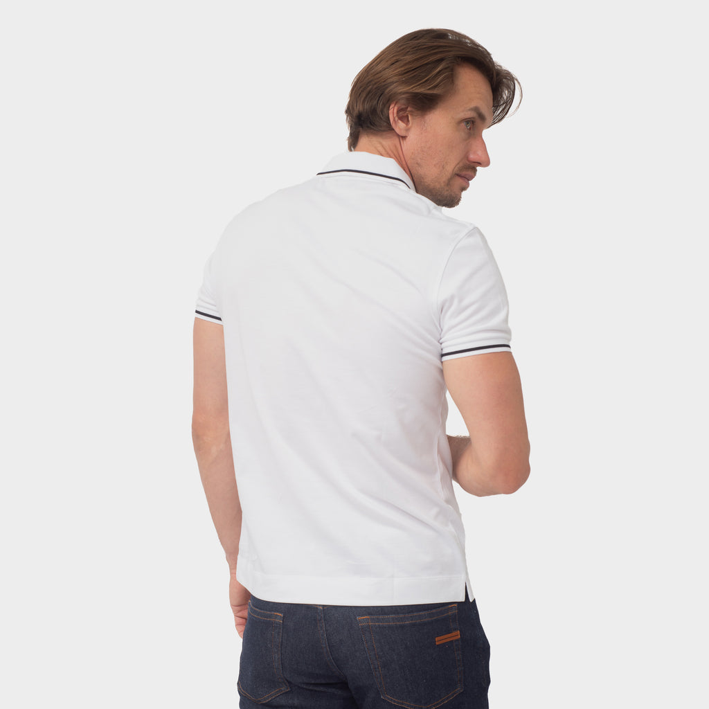CAMISETA POLO E. ZEGNA BLANCO (UA358-A746-N00)