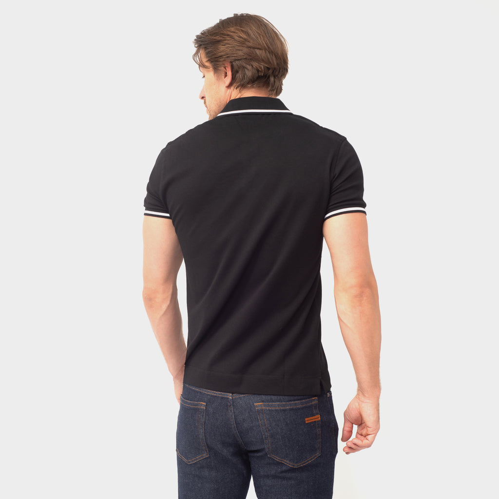 CAMISETA POLO E. ZEGNA NEGRO (UA358-A746-K09)