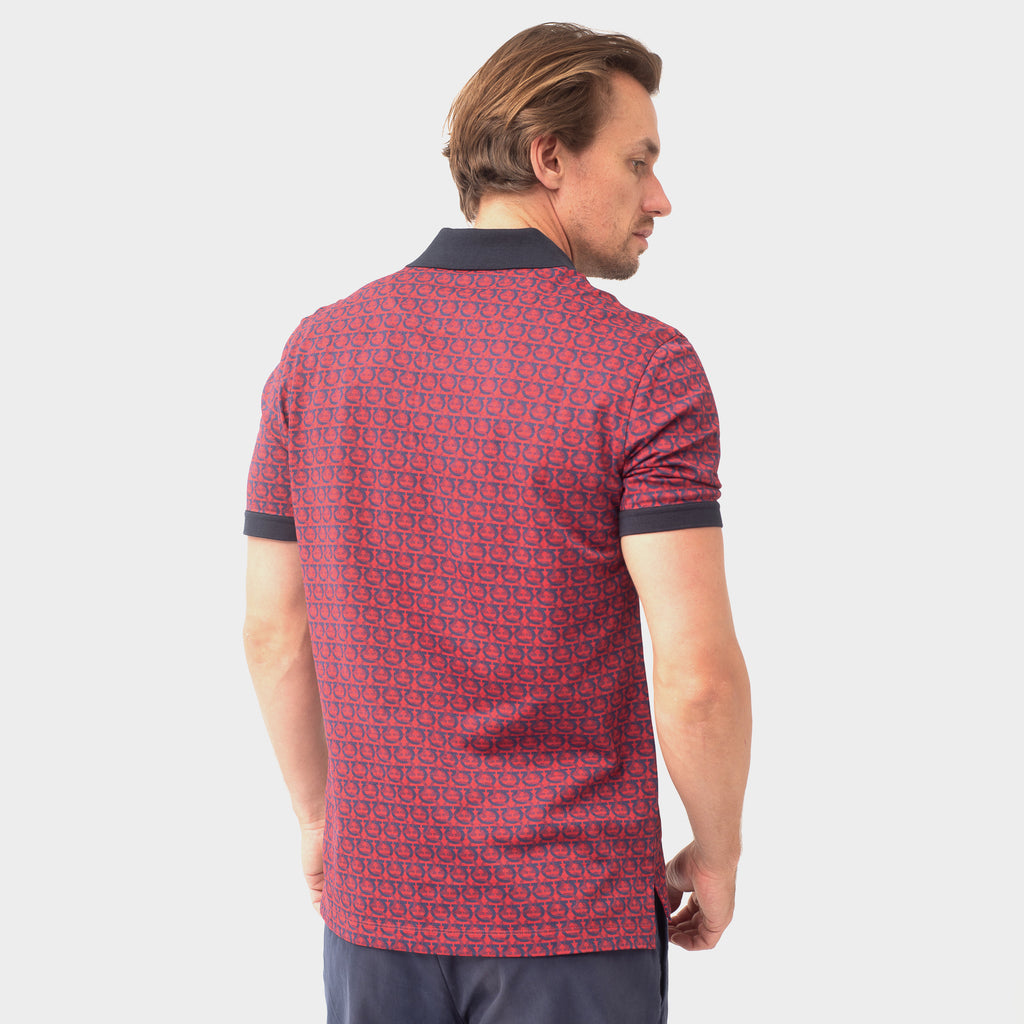 CAMISETA POLO FERRAGAMO ROJO ALGODON (755916-1749)