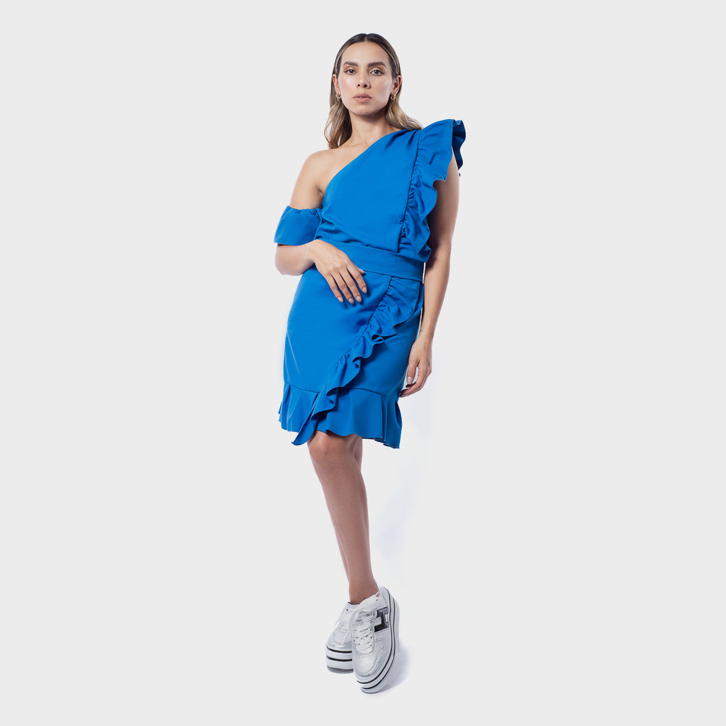 VESTIDO PINKO AZUL (1W10Z32845-G26)