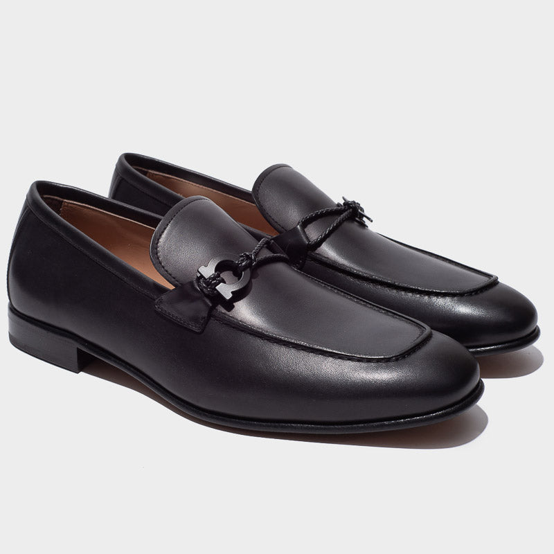 Zapato Mocasines Lester Cuero Adorno Gancini S.F