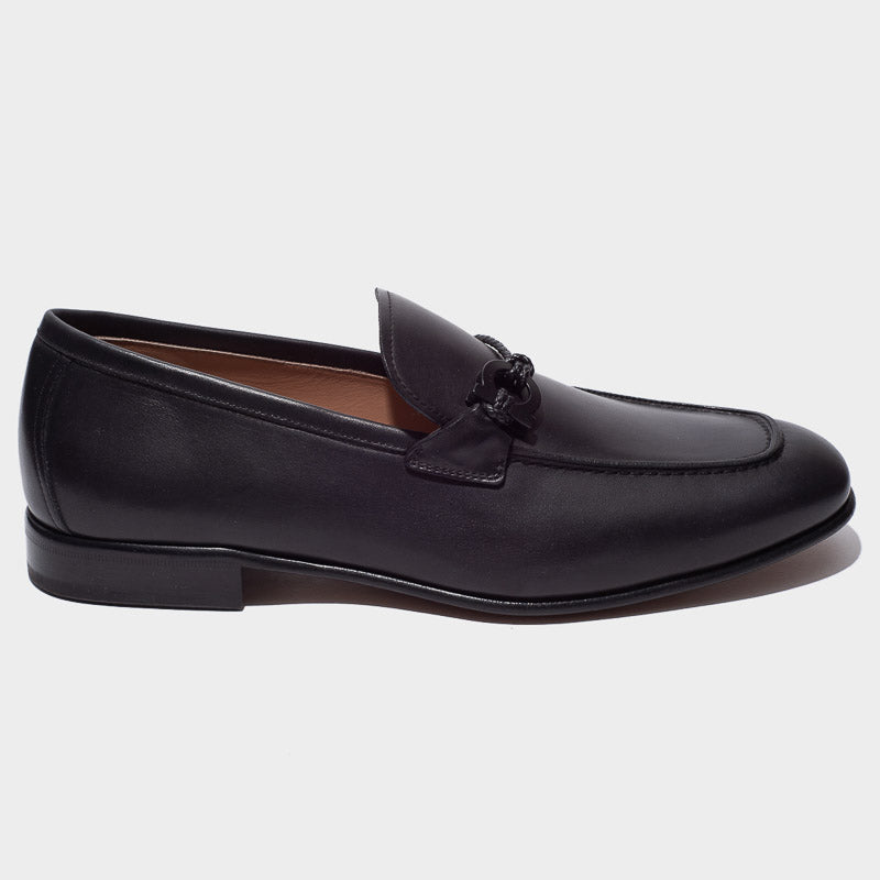 Zapato Mocasines Lester Cuero Adorno Gancini S.F