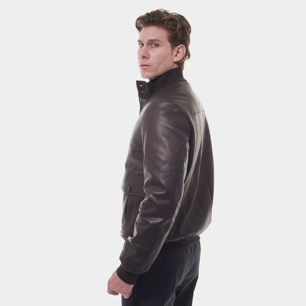 CHAQUETA PIEL CORNELIANI CAFE CUERO (90L5V1-2820110-031)