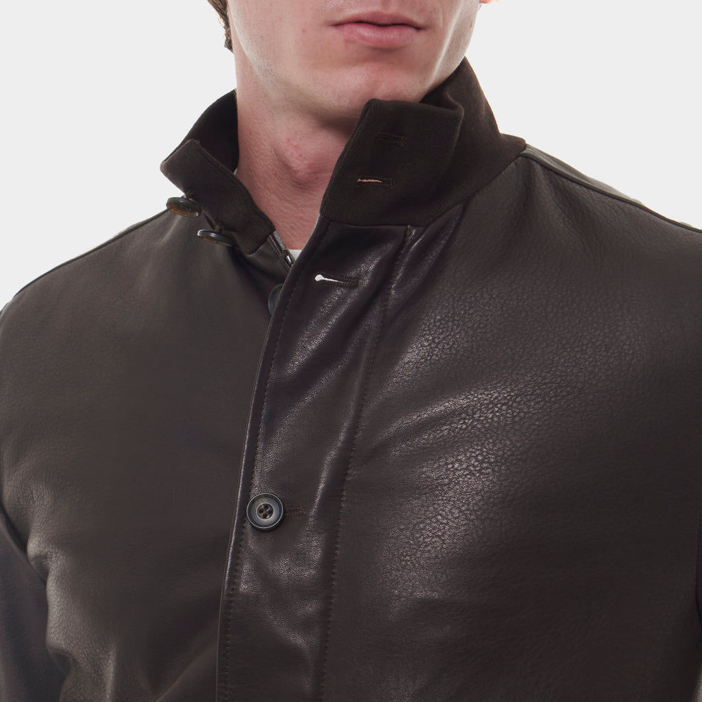 CHAQUETA PIEL CORNELIANI CAFE CUERO (90L5V1-2820110-031)