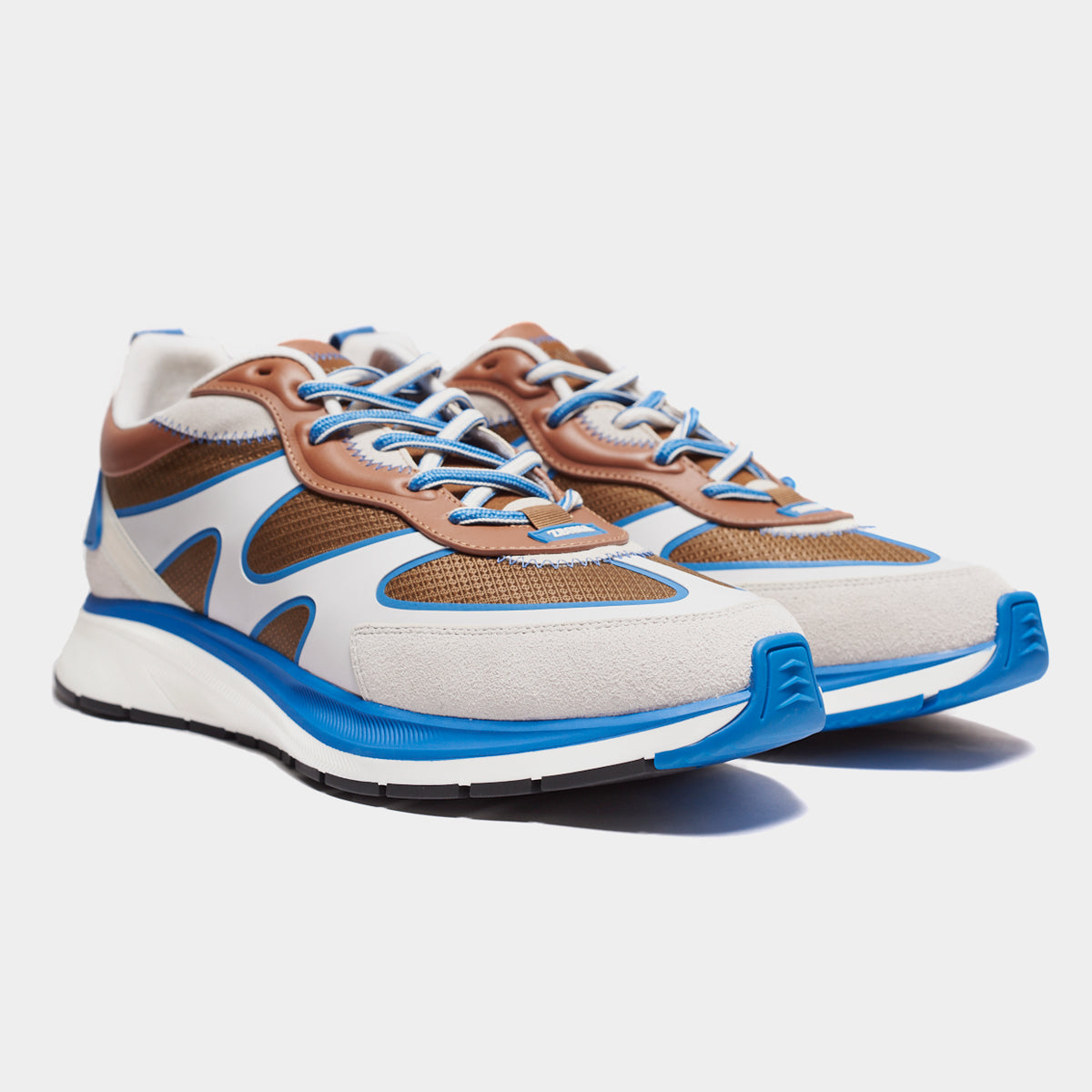 Sneakers Café/Azul Cielo - Main Image