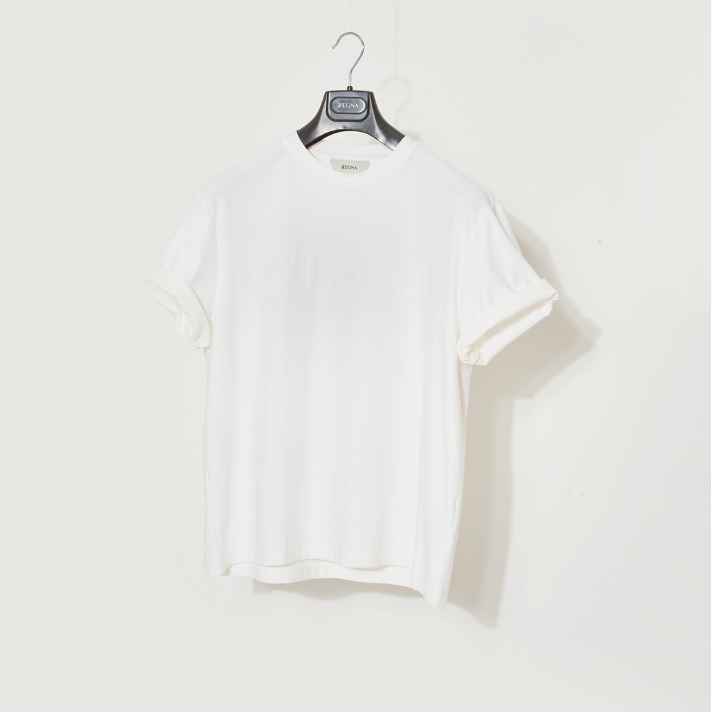 CAMISETA T-SHIR E. ZEGNA BLANCO HUESO (VZ345-ZZ636-N00)